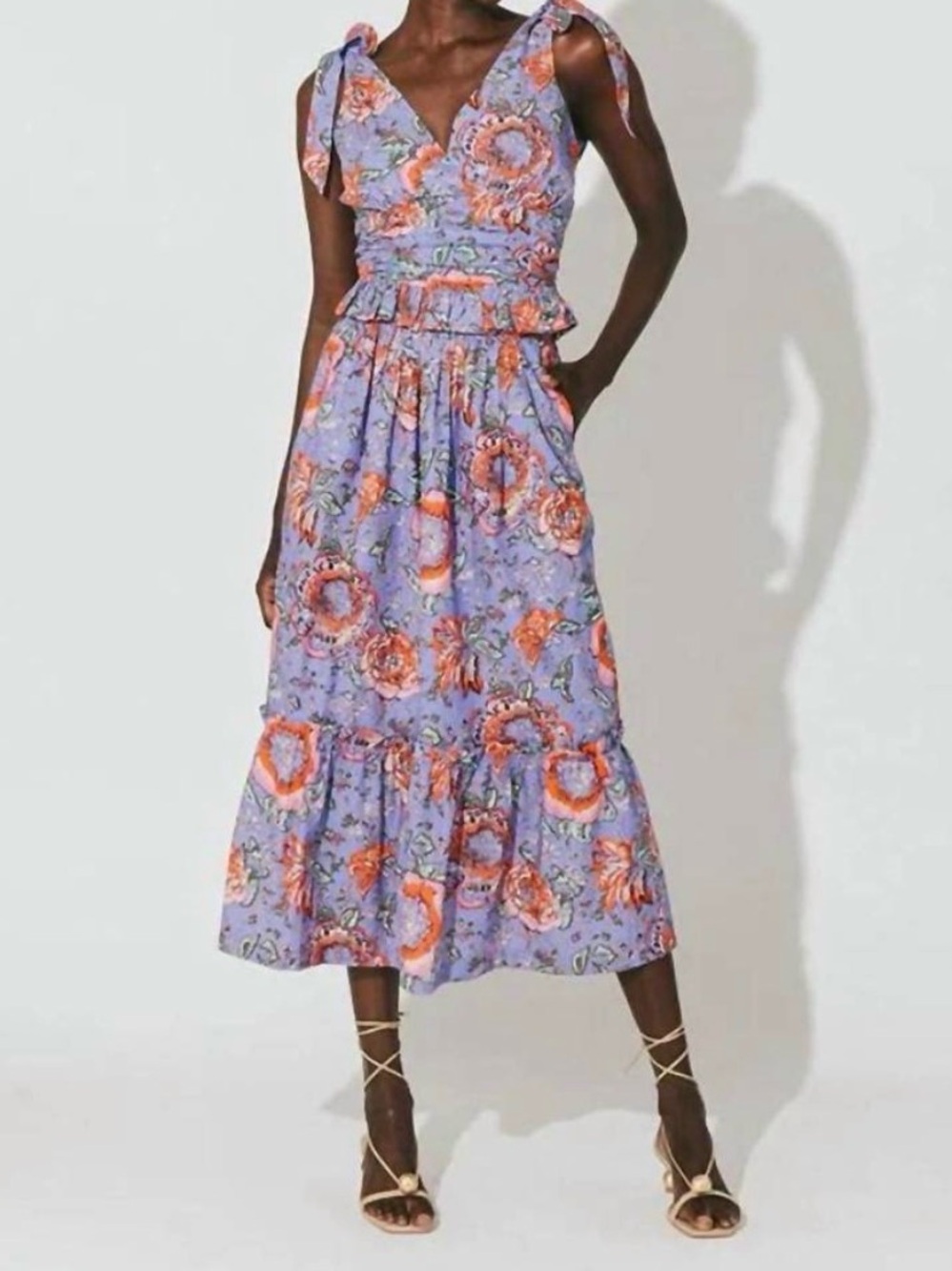 CLEOBELLA- SET henrietta ankle skirt and top in manika print medium